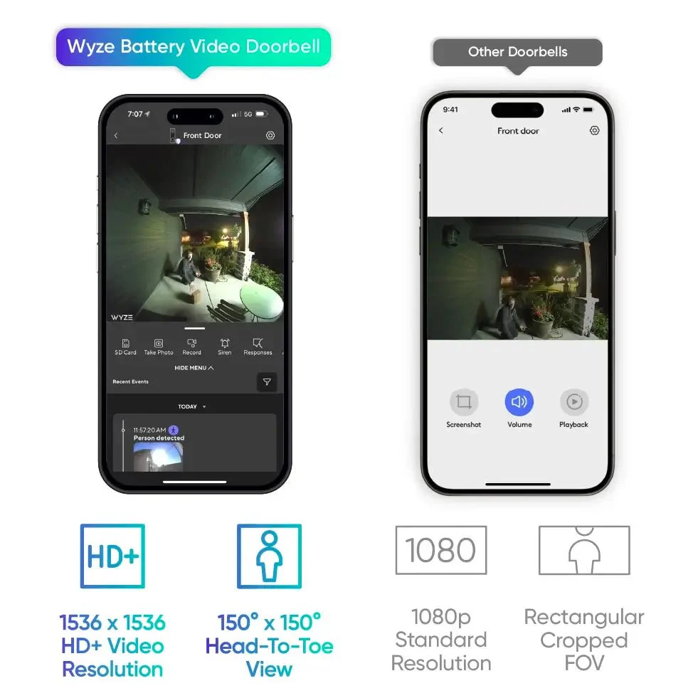 Battery Video Doorbell + Palm Lock - Image 18